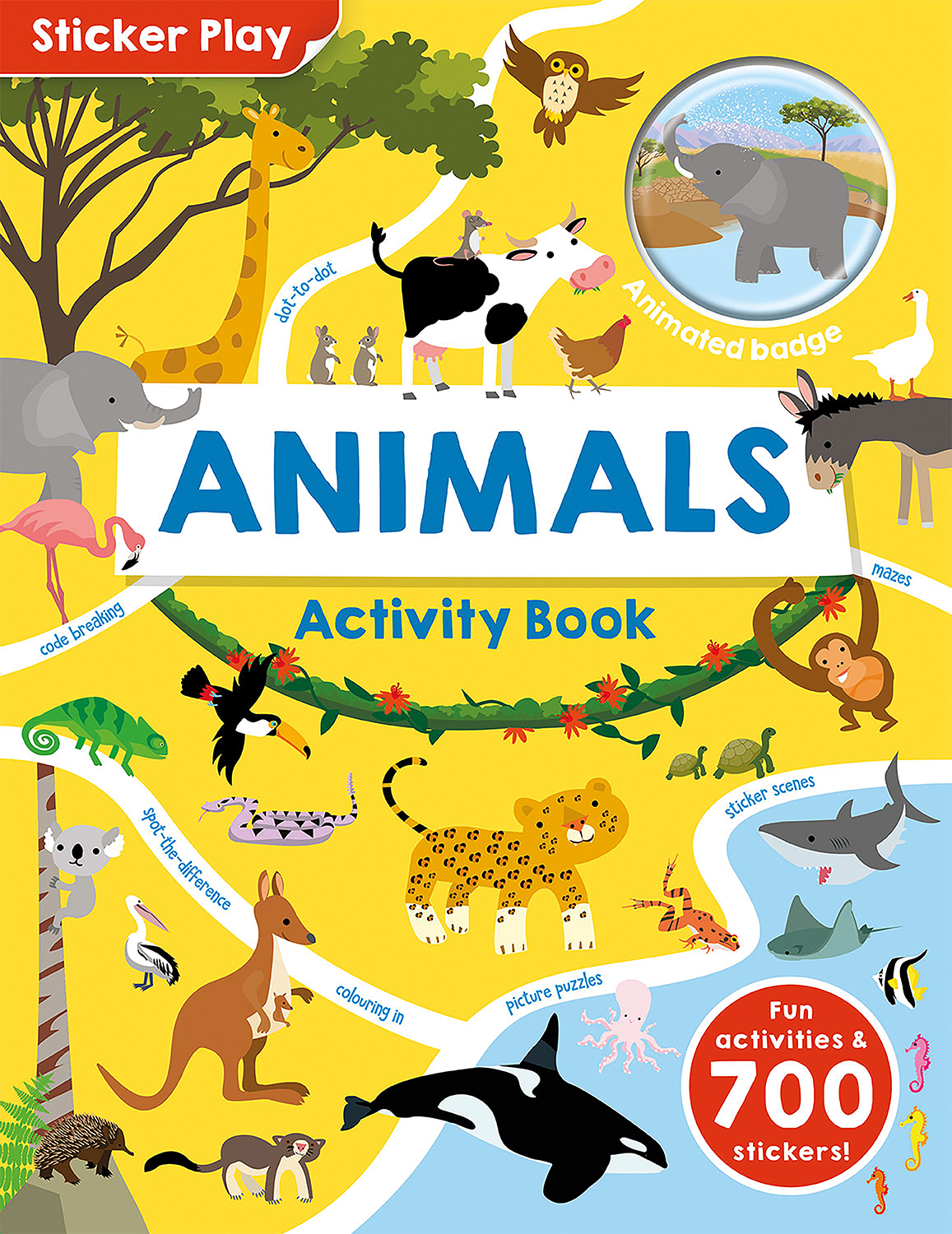 Энимал плей. Активити Энималс. The animal book. My Farm animals: Sticker activity book.