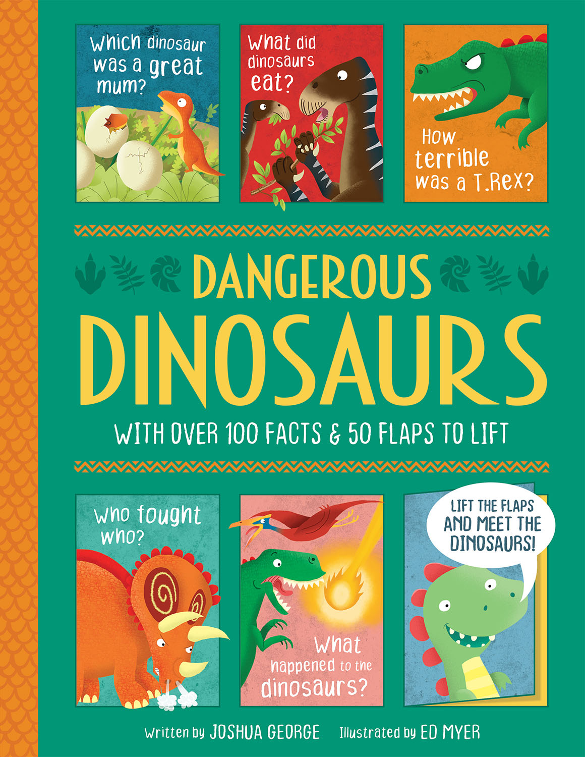 DANGEROUS DINOSAURS - INTERACTIVE HISTORY BOOK FOR KIDS