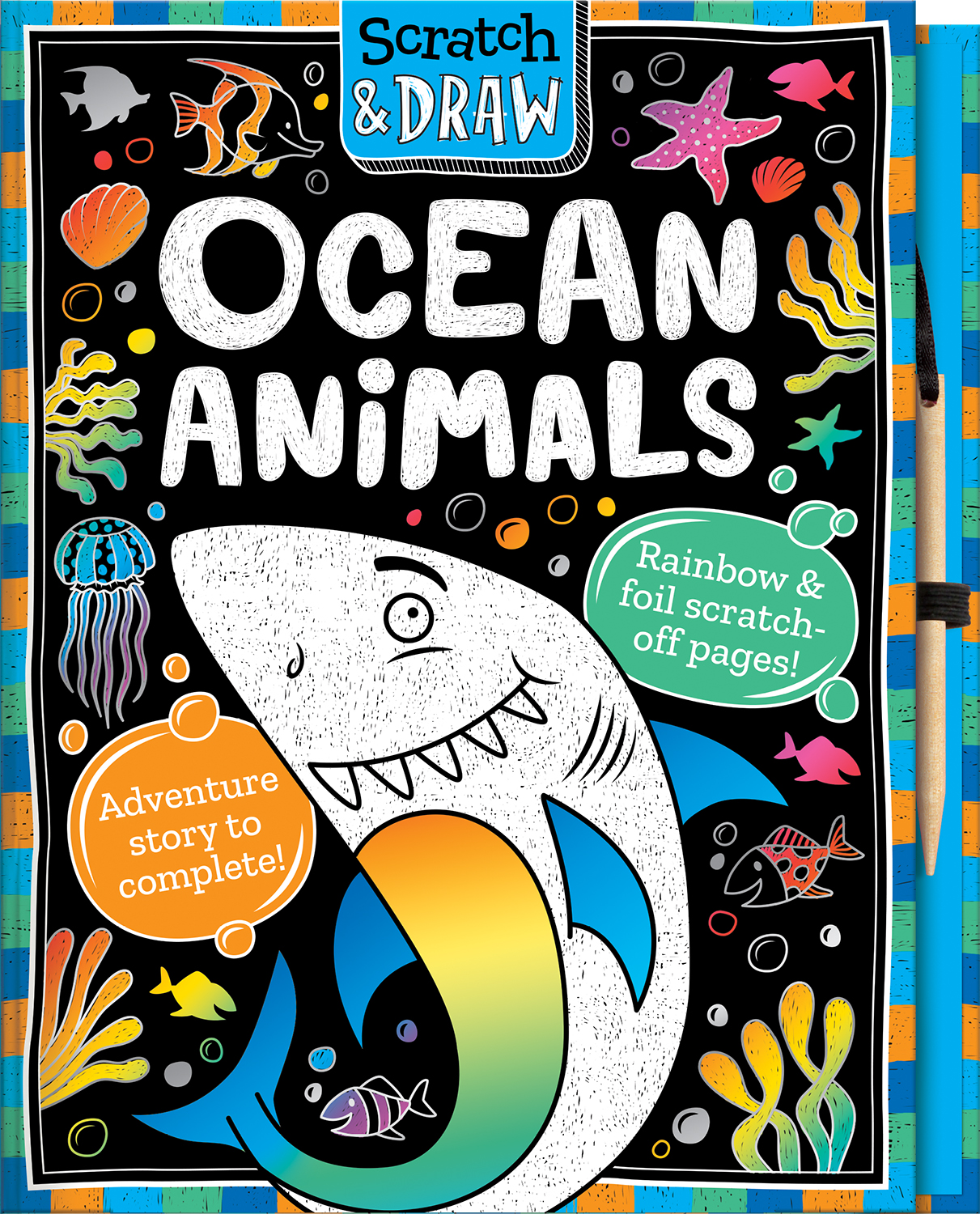 SCRATCH AND DRAW OCEAN ANIMALS