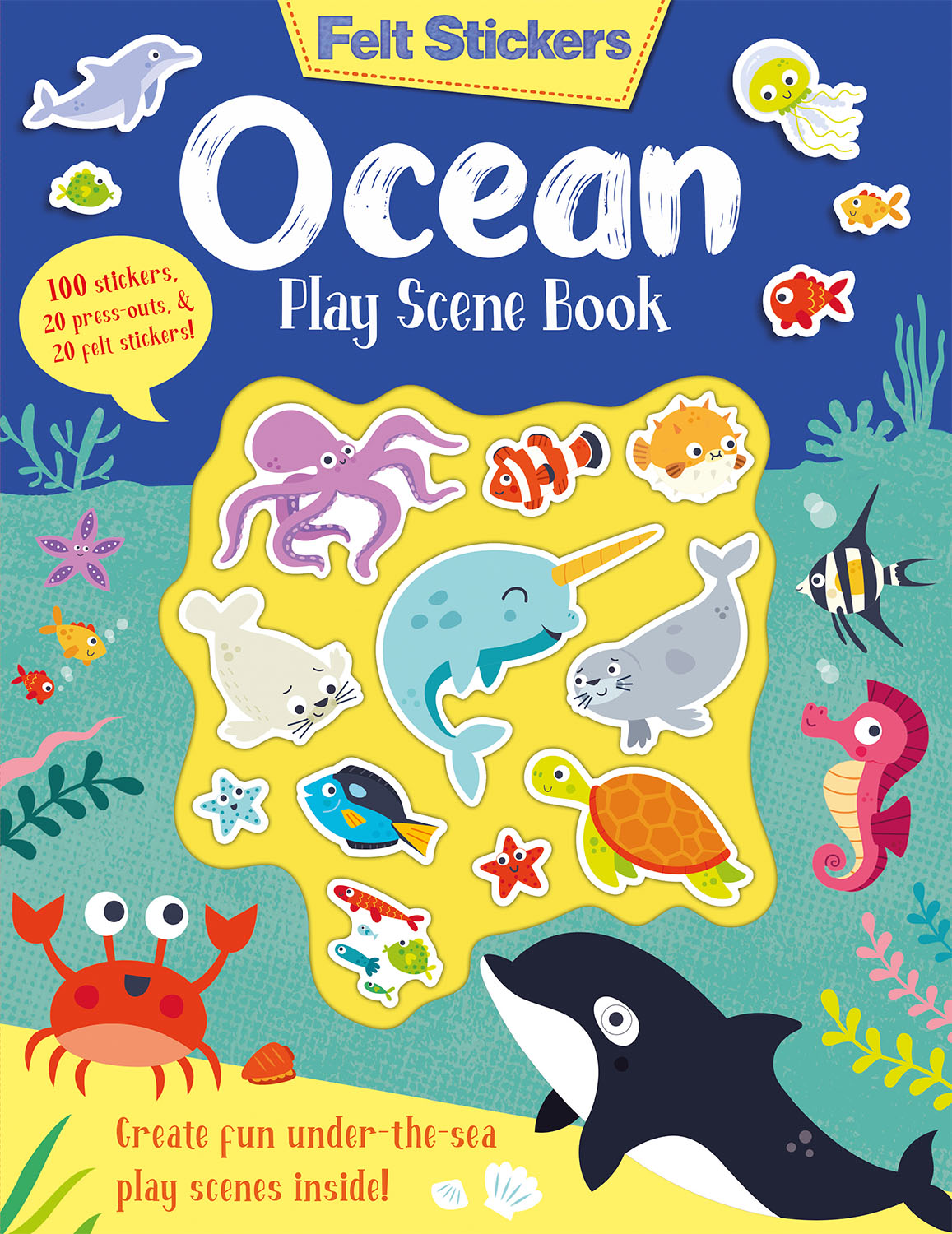 FELT STICKERS OCEAN PLAY SCENE BOOK