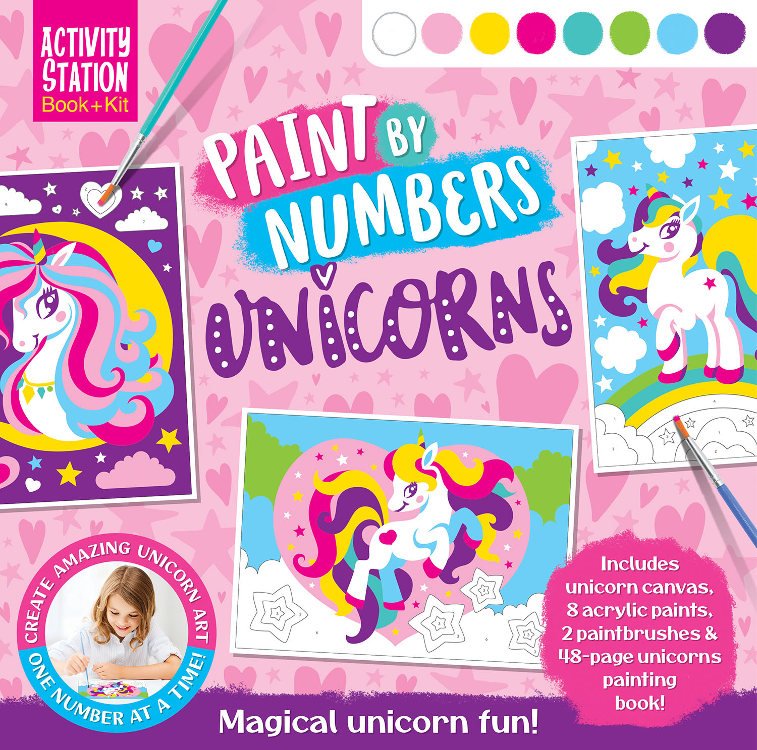 PAINT BY NUMBERS UNICORNS