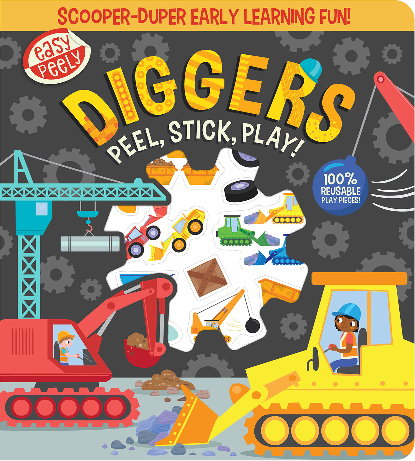 EASY PEELY DIGGERS - PEEL, STICK, PLAY!