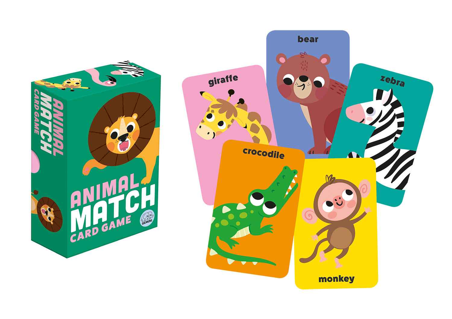 Animal Match Card Game | Gemini Books